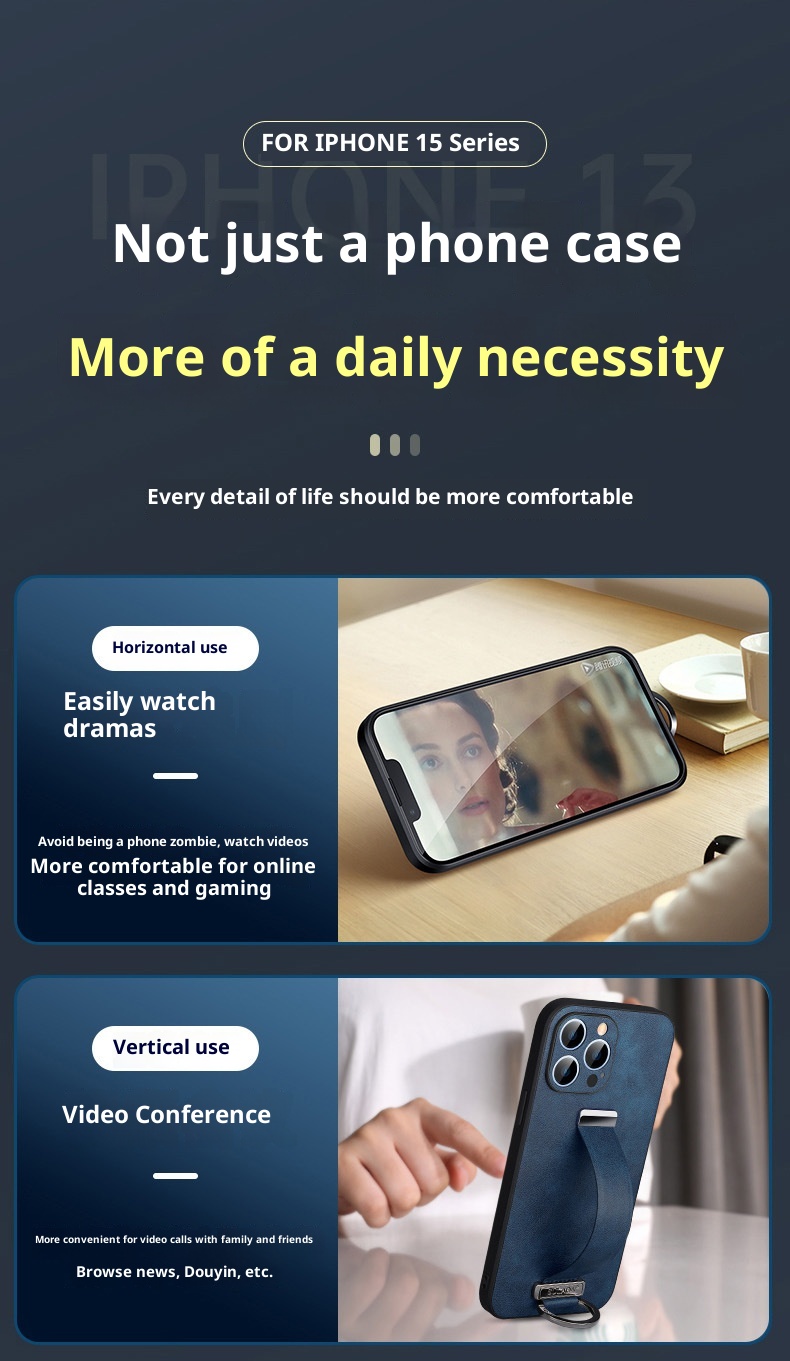 TechGlobe SULADA Trendy Cool Compatible With 15/14/13/12 Phone Case IPhone 15 Pro Max Leather Cover_voghion.com