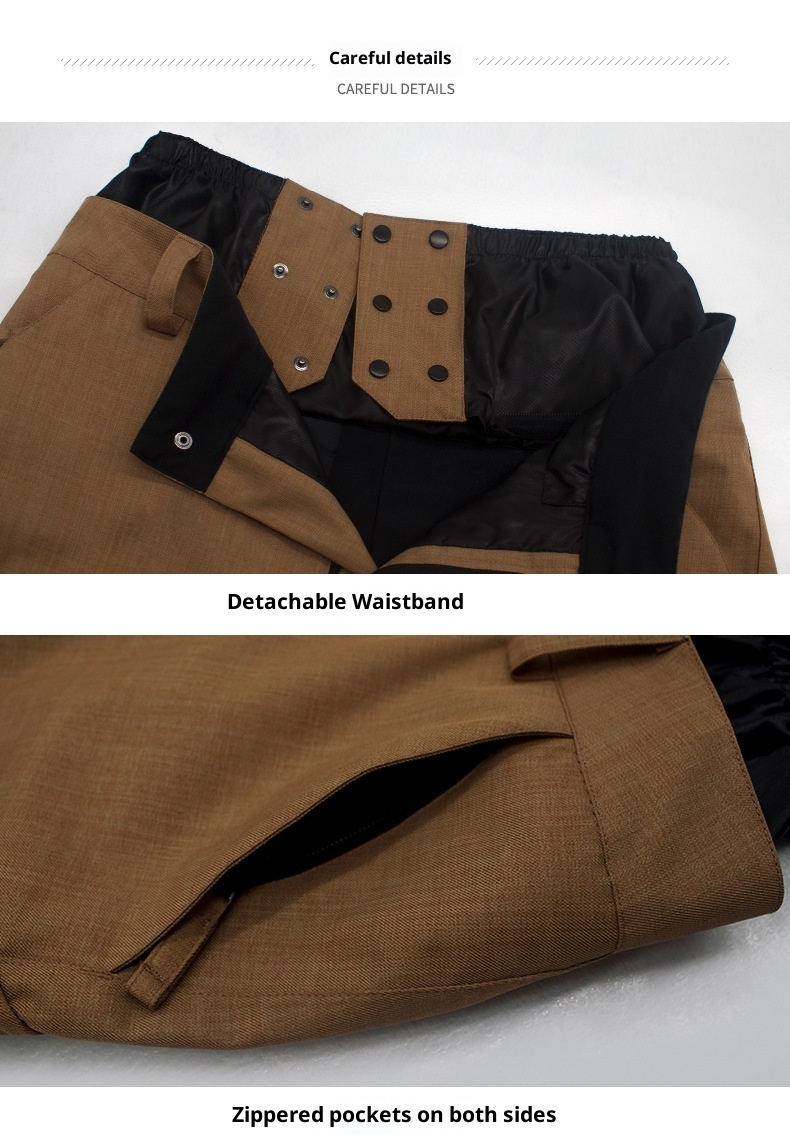 001 Smain New Snow Men, Windproof, Waterproof, Warm, Durable, Leg-Tighten Pants, Jogger Pants For Snowboard And_voghion.com