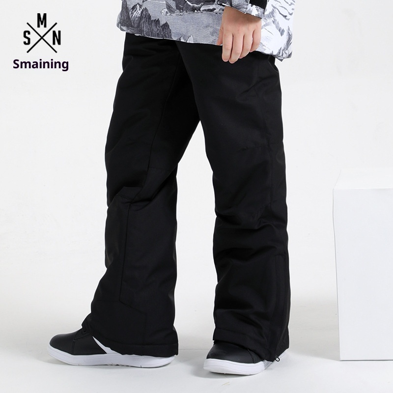 001 Stück Kinder-Latzhose, Skihose, Winter, winddicht, wasserdicht, warm, Snowboardhose für große Kinder_voghion.com