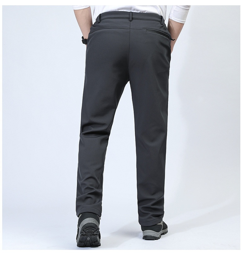 001 Outdoor Softshell For Men Women, Autumn And Winter Waterproof Windproof Breathable Hiking Ski Pants With Fleece Lining,_voghion.com