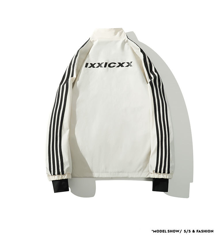 001 Cro-Border Hot-Selling Winter New Three-Stripe Suit Set Waterproof Windproof Stand Collar Jacket Fleece-Lined Ski_voghion.com