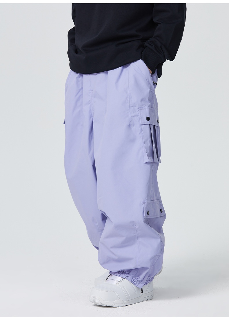001 SEARIPE Xueyipai 3L Ski For Women And Men, Snowboard Waterproof Windproof Warm Fully Glued Professional Loose Pants_voghion.com