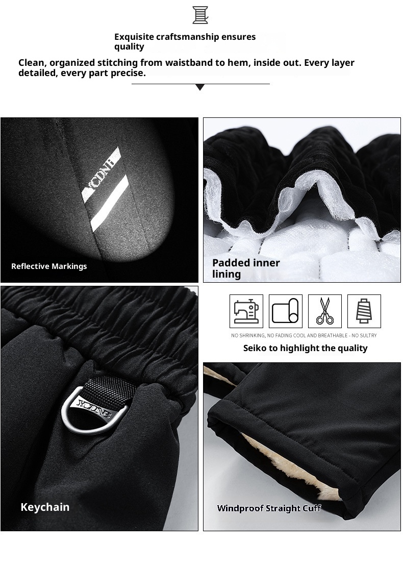 001 Northeast Harbin Reise-Skibekleidung Fleecegefütterte, dicke Thermobekleidung für Damen und Herren Winddicht Wasserdicht Softshell_voghion.com