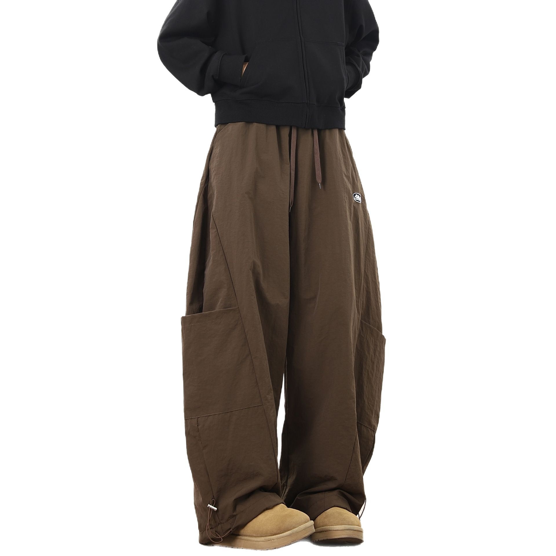 001 Clean Fit Curved Knife Pants For Men, Sprin Autumn Trendy Brand, Windproof And Waterproof, Outdoor Skiin, Free_voghion.com