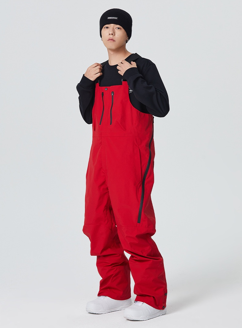 001 23-24 Schneesaison SEARIPE Snowboardanzug Latzhose für Damen und Herren Wasserdicht Verdickt Warm 3L_voghion.com