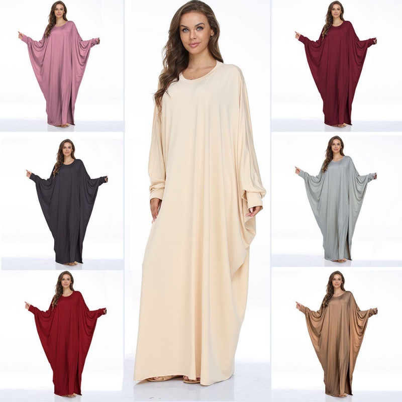 ChicShe Plus Size Women's Clothing Batwing Casual Dress Long Robe Cross-Border_voghion.com
