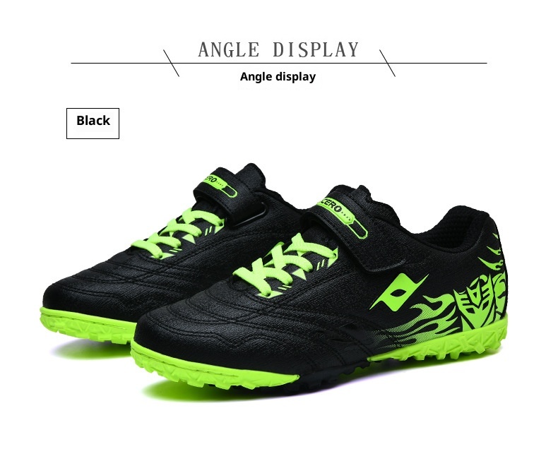 ShoeGlobe Youth TF Fußballschuhe für Kinder, Schüler und Jungen mit Klettverschluss_voghion.com