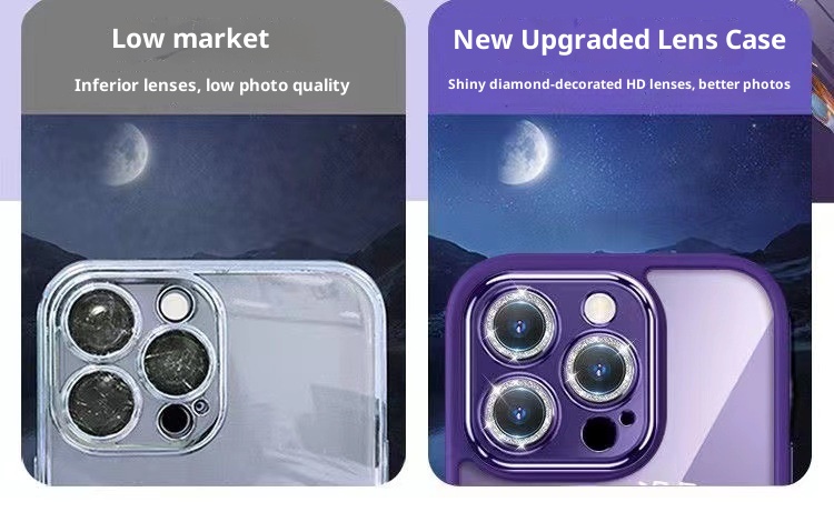 Coque TechGlobe Fairy Rose compatible iPhone Pro Max pour femmes, protection intégrale et protection d'objectif pailletée pour iPhone 15 et 16 pouces._voghion.com