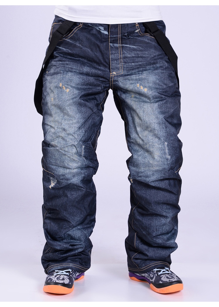 001 Winter-Jeans für Damen und Herren, Snowboard- und Skihose, winddicht, warm, gefüttert, neues Design_voghion.com