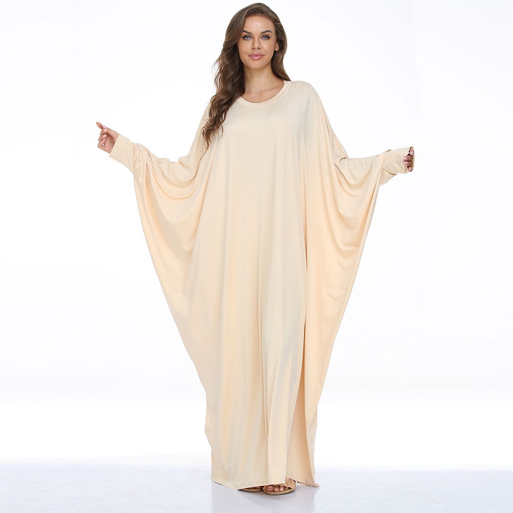 ChicShe Plus Size Women's Clothing Batwing Casual Dress Long Robe Cross-Border_voghion.com