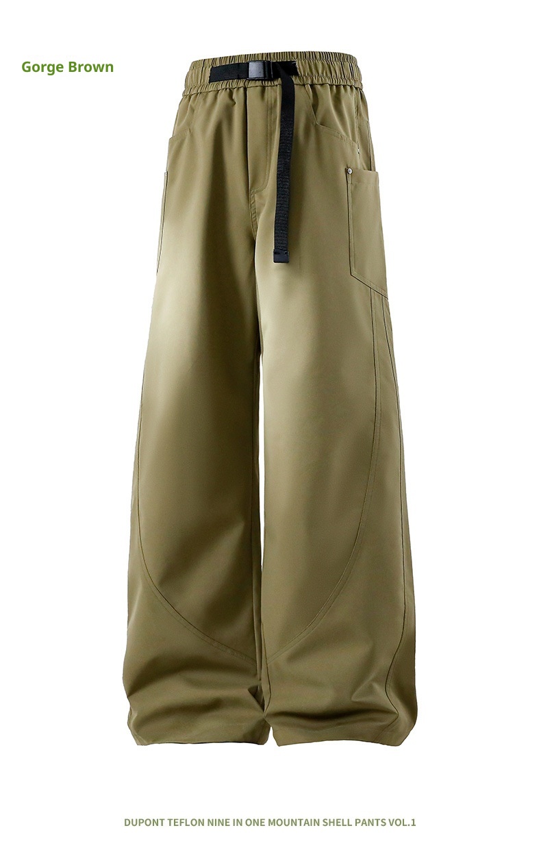 001 Herbst/Winter Softshelljacke Herren Outdoor 3-in-1 Winddicht Wasserdicht Warm Wanderbekleidung Arbeitskleidung Sport Skihose_voghion.com