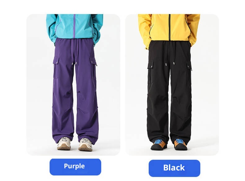 001 Waterproof Windproof Fleece-Lined Thickened Winter Skiing Mountaineering Pants For Men Women, Cold-Resistant And Warm_voghion.com