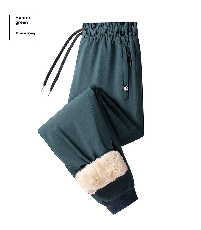 001 Roupa masculina de algodão para atividades ao ar livre, lã de cordeiro impermeável e à prova de vento para o inverno, forrada com lã grossa para esqui no nordeste dos EUA._voghion.com