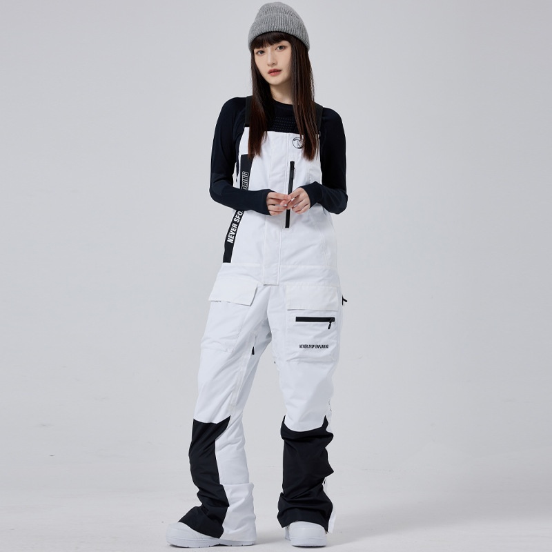 Salopette tendance 001 pour femme, pantalon de snowboard et de ski pour homme, coupe-vent, imperméable, chaud et respirant, idéal pour les activités de plein air._voghion.com