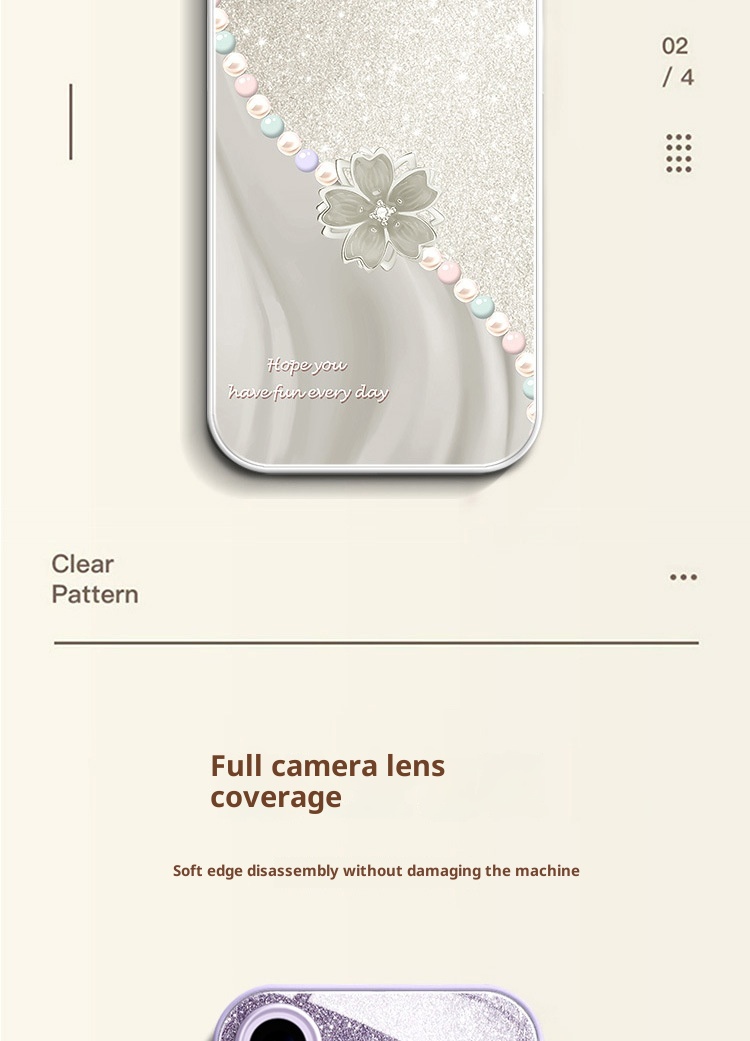 TechGlobe Compatible With Phone Case 16 15 Plus Peach Blossom 14 High-end 13/12 Pro Niche 11_voghion.com