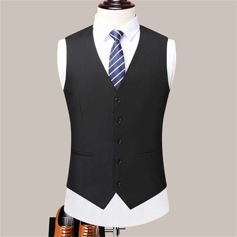 QFV507045555501<2 QFV507045555501<2 Business Casual Professional Suit Men's Trousers Groom Groomsman Tuxedo Vest Three-Piece Set New Style_voghion.com