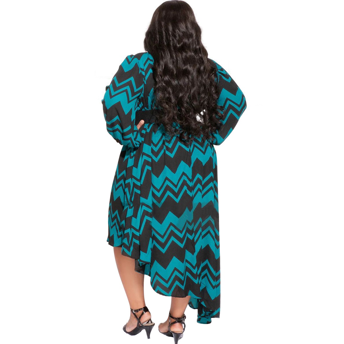 ChicShe N7600 Vêtements pour femmes grandes tailles, style transfrontalier européen et américain, manches longues, col rond, imprimé, mode et sexy_voghion.com