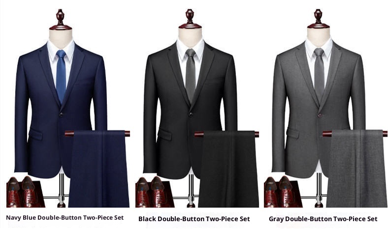 QFV507045555501<2 QFV507045555501<2 Business Casual Professional Suit Men's Trousers Groom Groomsman Tuxedo Vest Three-Piece Set New Style_voghion.com