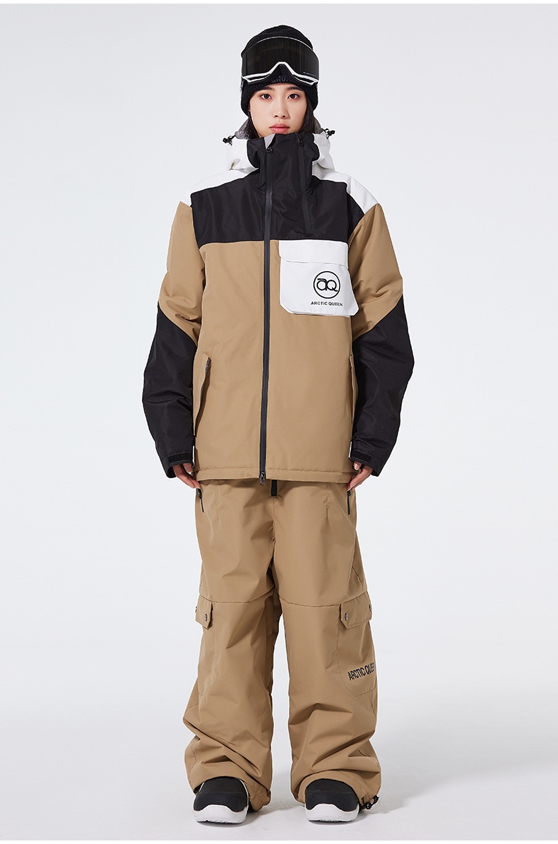 001 Zestaw dla par, męski, damski, zimowy, wodoodporny, ciepły, snowboardowy i narciarski, styl transgraniczny_voghion.com