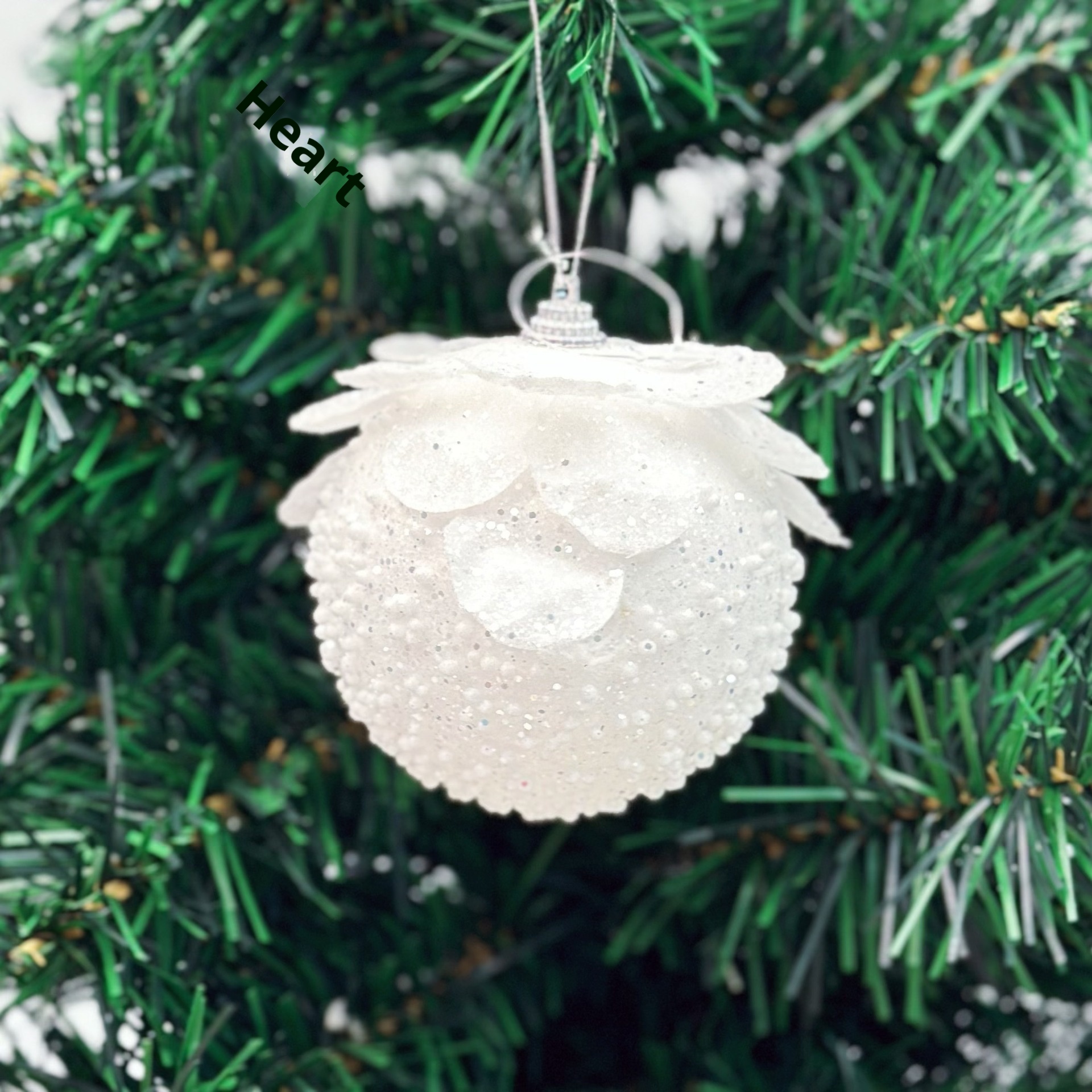 Lillian Cross-Border Foam Atmosphere Fluffy Ball White Christmas Tree Sticky Powder Decoration Petal_voghion.com