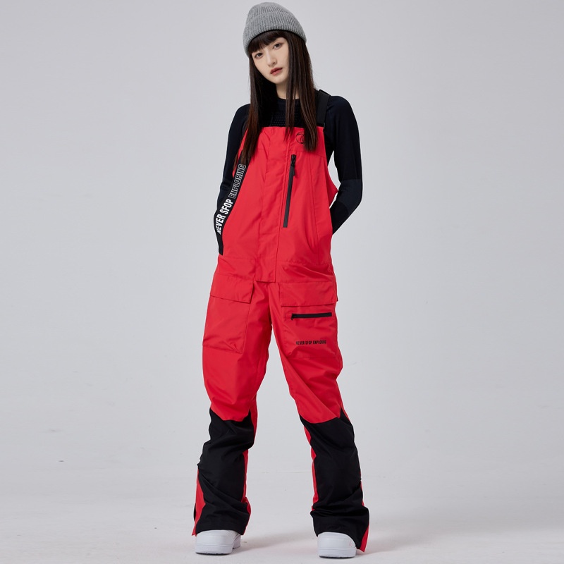 Salopette tendance 001 pour femme, pantalon de snowboard et de ski pour homme, coupe-vent, imperméable, chaud et respirant, idéal pour les activités de plein air._voghion.com