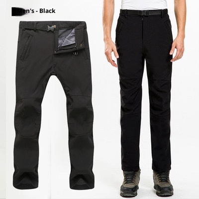 001 Outdoor Softshell Pants For Men Women, Waterproof, Windproof, Hiking, Fleece, Skiing, Large Size, Thickened, Autumn And_voghion.com