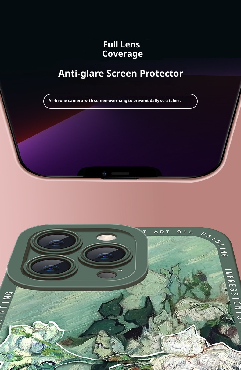 TechGlobe Vintage Compatible With 15 Phone Case Liquid Silicone 12 14 Pro Max Shockproof 13 National Trend Style_voghion.com