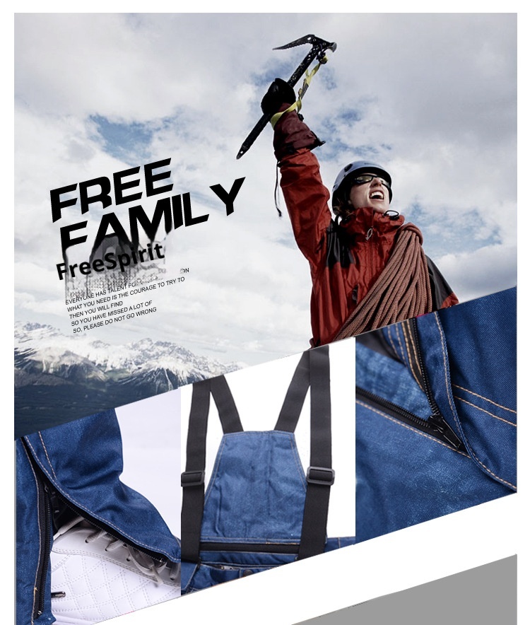 001 Dropshipping Fabricante Venda Direta Denim Ski Atacado Corta-vento Impermeável Grosso Quente Algodão Resistente ao Desgaste_voghion.com