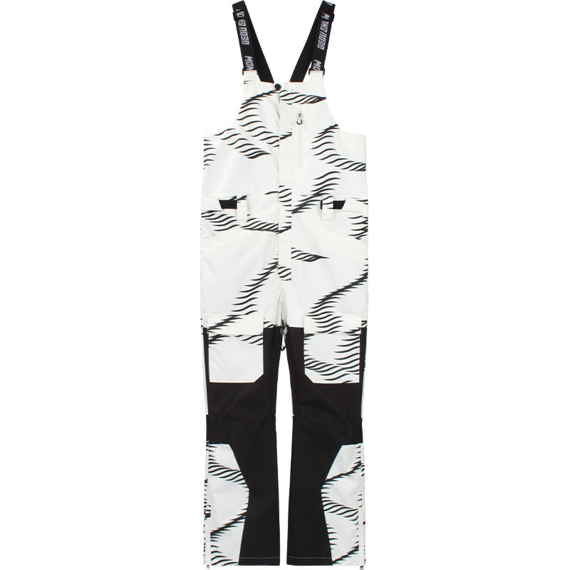 001 Nowe męskie spodnie snowboardowe, wiatroodporne, wodoodporne, ciepłe, z blokami kolorów, do pracy, do użytku na zewnątrz, jednoczęściowe, narciarskie, damskie_voghion.com