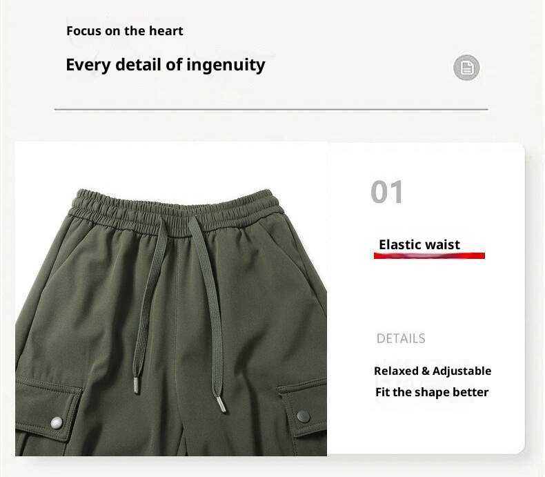 001 Waterproof Windproof Fleece-Lined Thickened Winter Skiing Mountaineering Pants For Men Women, Cold-Resistant And Warm_voghion.com