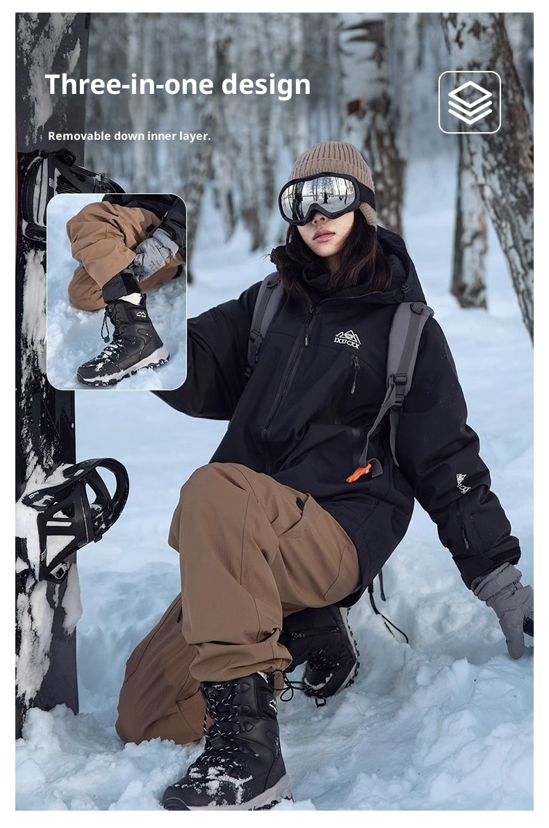 001 Giacca imbottita impermeabile HJCAMEL Camel per uomo e donna, antivento, foderata in pile, per attività all'aperto, lunga_voghion.com