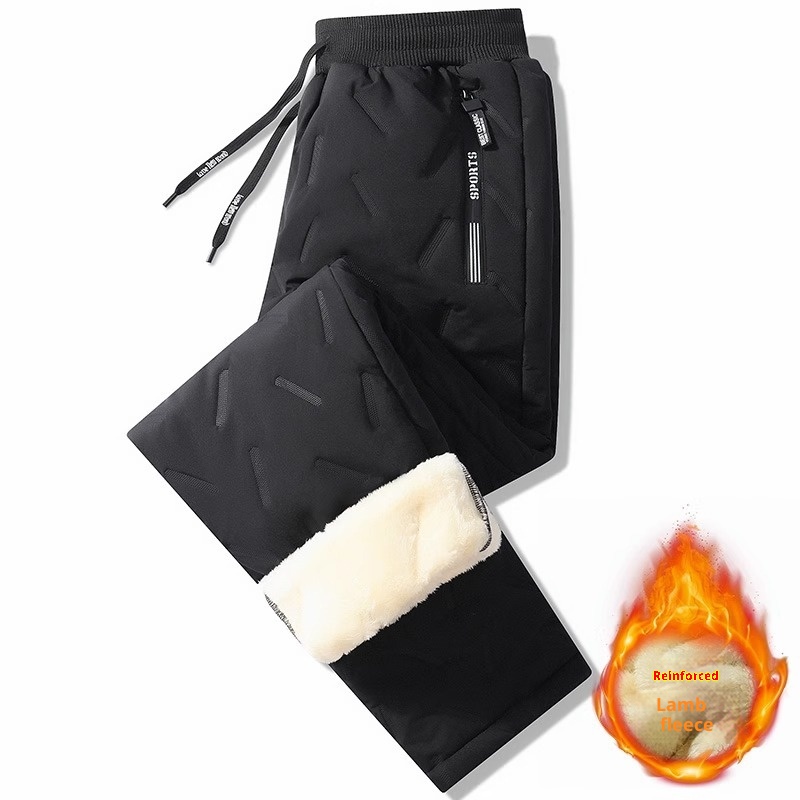 001 Northeast Harbin Snow Town Down Pants Warm Fleece Thickened Unisex Windproof Waterproof Cold-Proof Ski Gear_voghion.com