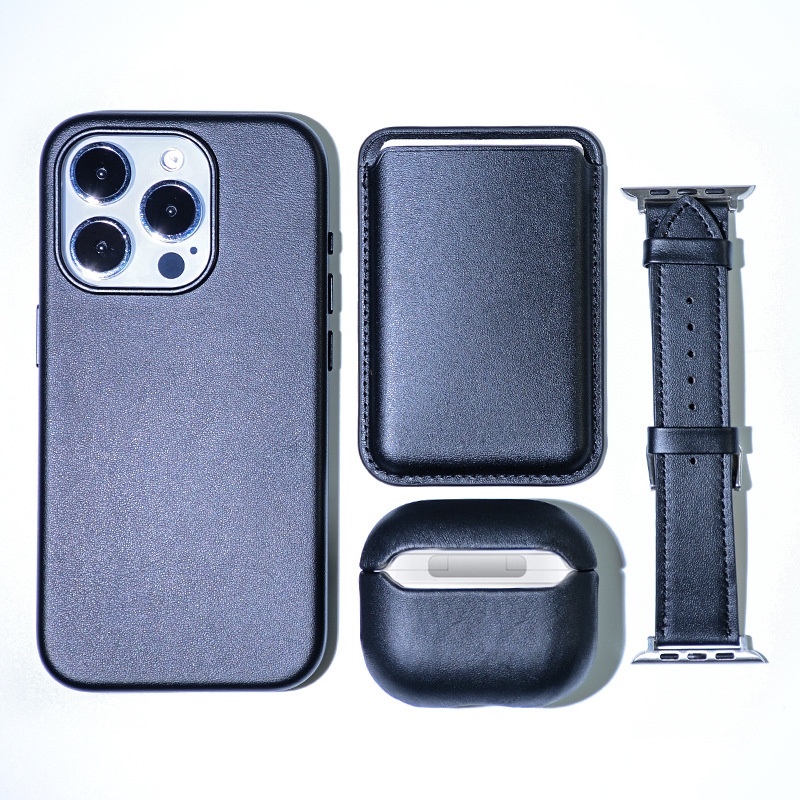 TechGlobe Magnetische Schutzhülle für iPhone 15 Pro Max – Stoßfeste Lederhülle_voghion.com