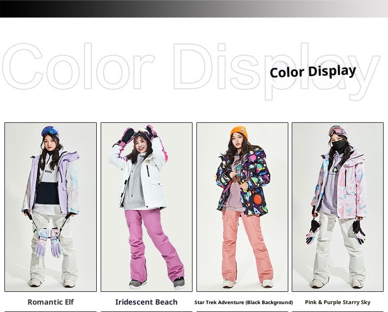 001 VECTOR Warm Single Double Board, Windproof, Waterproof, Ski Pants For Men And Women, Snow Suit_voghion.com
