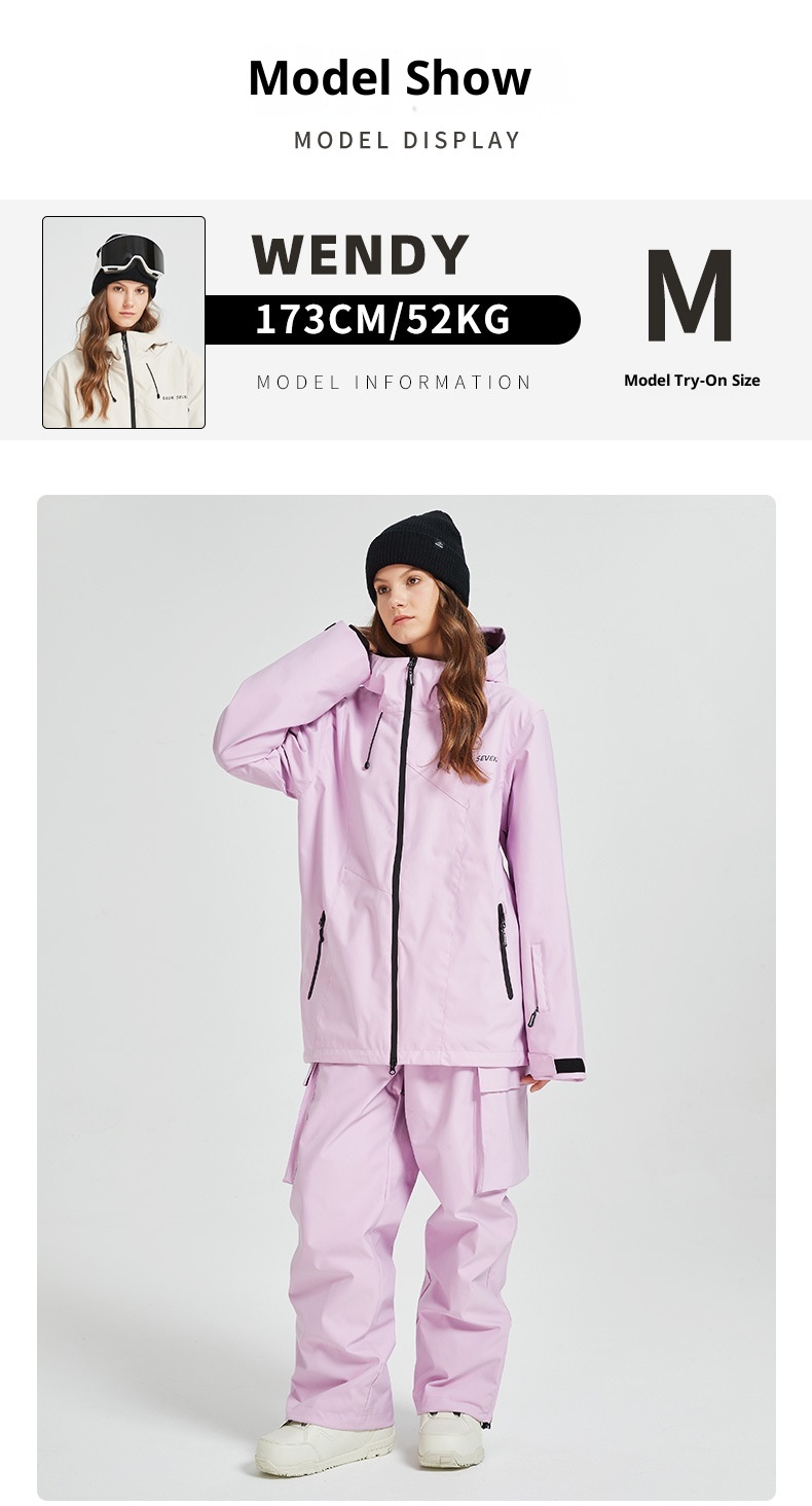 001 3L Suit Set For Women, Unisex Waterproof Breathable Thermal Ski Pants, In Stock, Cold-Proof_voghion.com