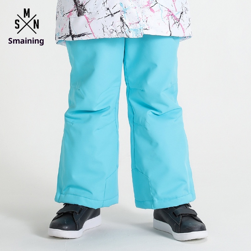 001 Stück Kinder-Latzhose, Skihose, Winter, winddicht, wasserdicht, warm, Snowboardhose für große Kinder_voghion.com