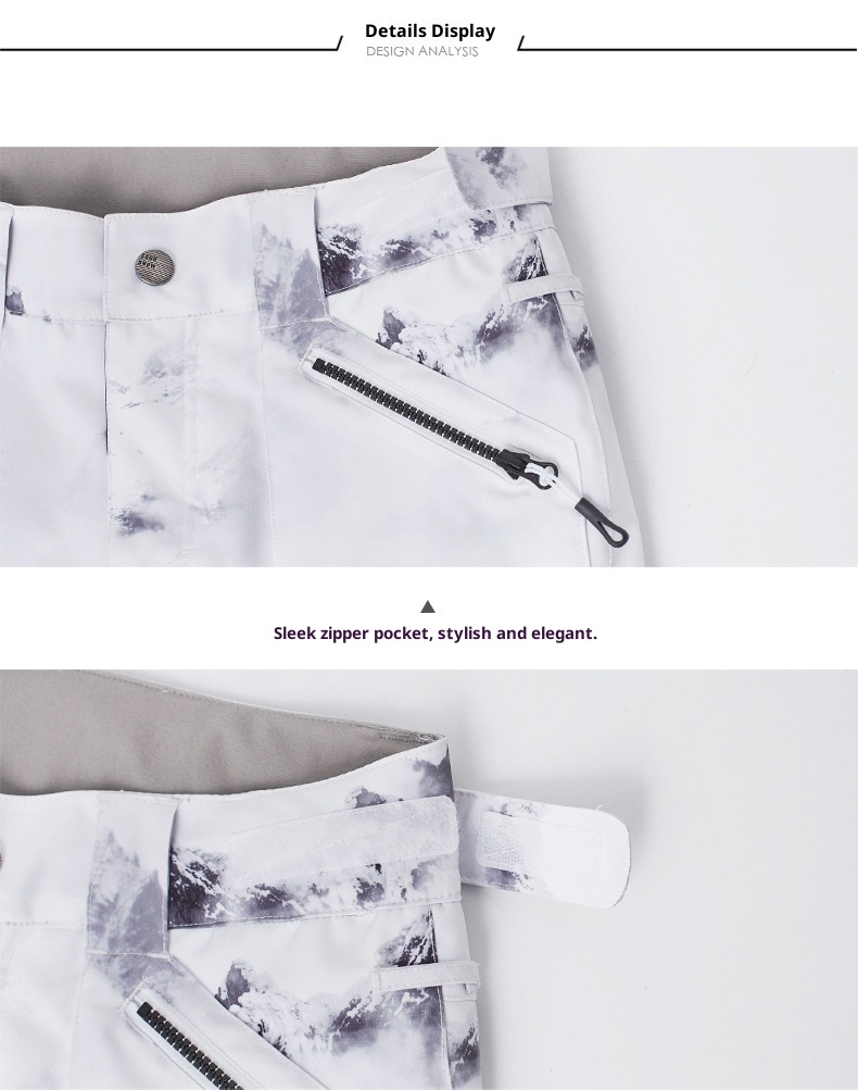 001 Gsousnow Damen Winddicht Wasserdicht Warm Atmungsaktiv Skianzug Snowboard Schneehose Slim Fit Trendy_voghion.com