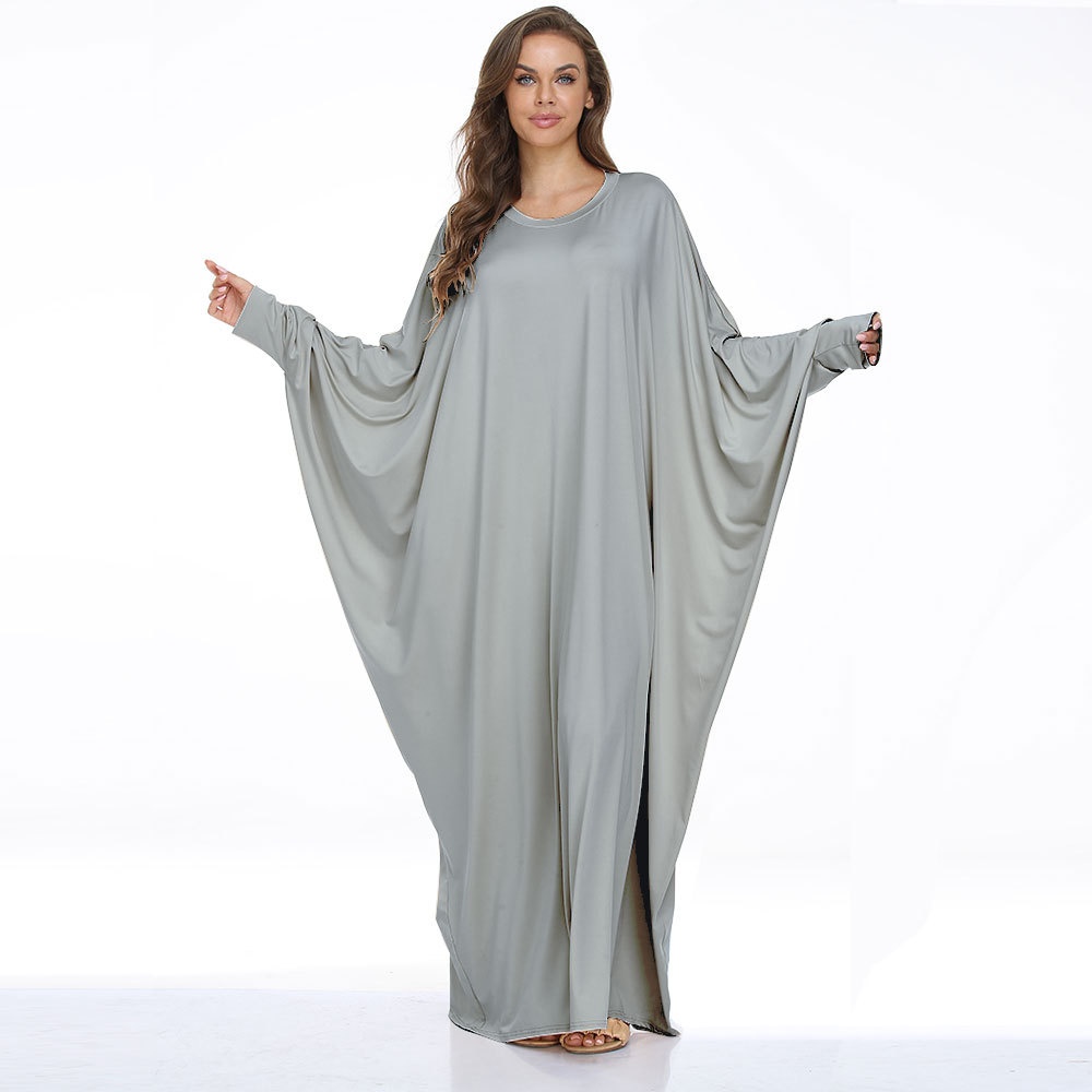 ChicShe Plus Size Women's Clothing Batwing Casual Dress Long Robe Cross-Border_voghion.com