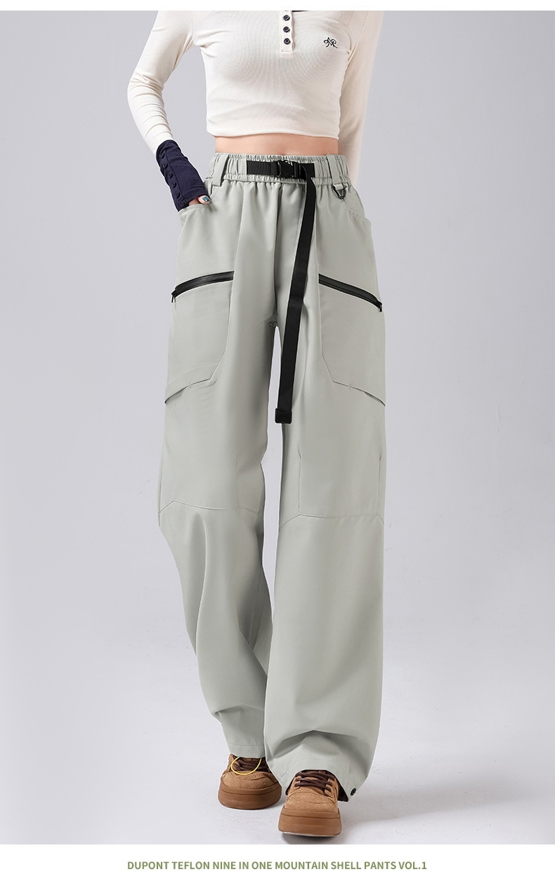 001 Camel 3-in-1 Softshell-Wanderhose für Damen, wind- und wasserdichte Outdoor-Hose für Herbst und Winter, Sport_voghion.com