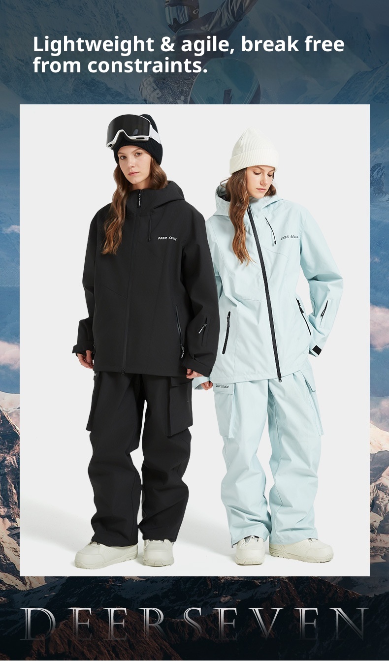 001 3L Suit Set For Women, Unisex Waterproof Breathable Thermal Ski Pants, In Stock, Cold-Proof_voghion.com