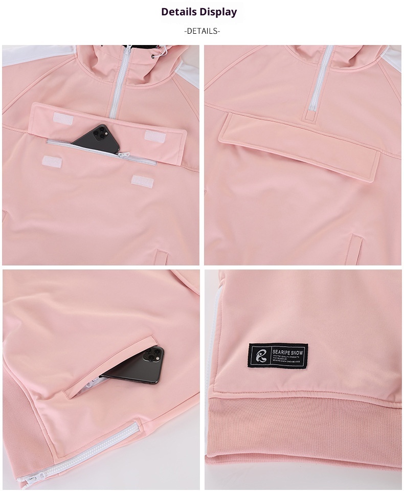 001 SEARIPE Nuova tuta da sci per uomo e donna, pantaloni, impermeabile, antivento, traspirante, calda e da snowboard_voghion.com