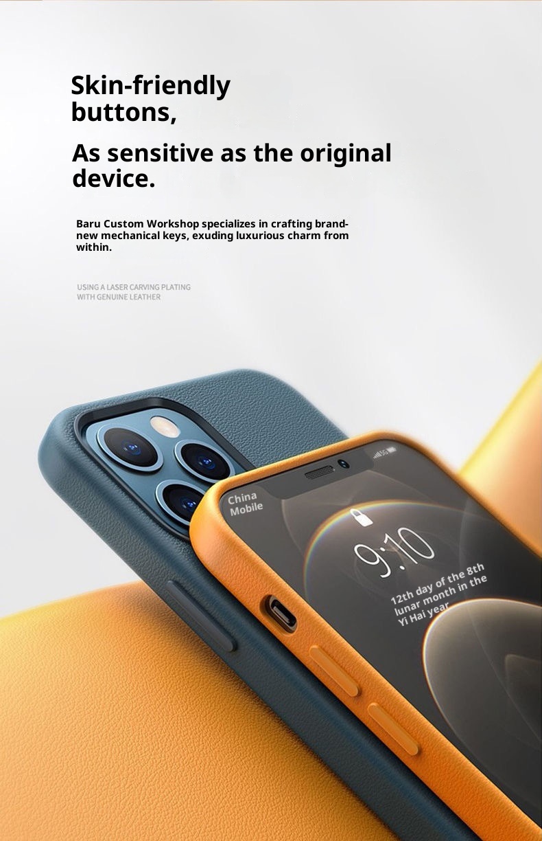 TechGlobe Compatible With Official Original IPhone 14 Max Leather 15P Magnetic Phone Case 13 Pro Protective Cover 12_voghion.com