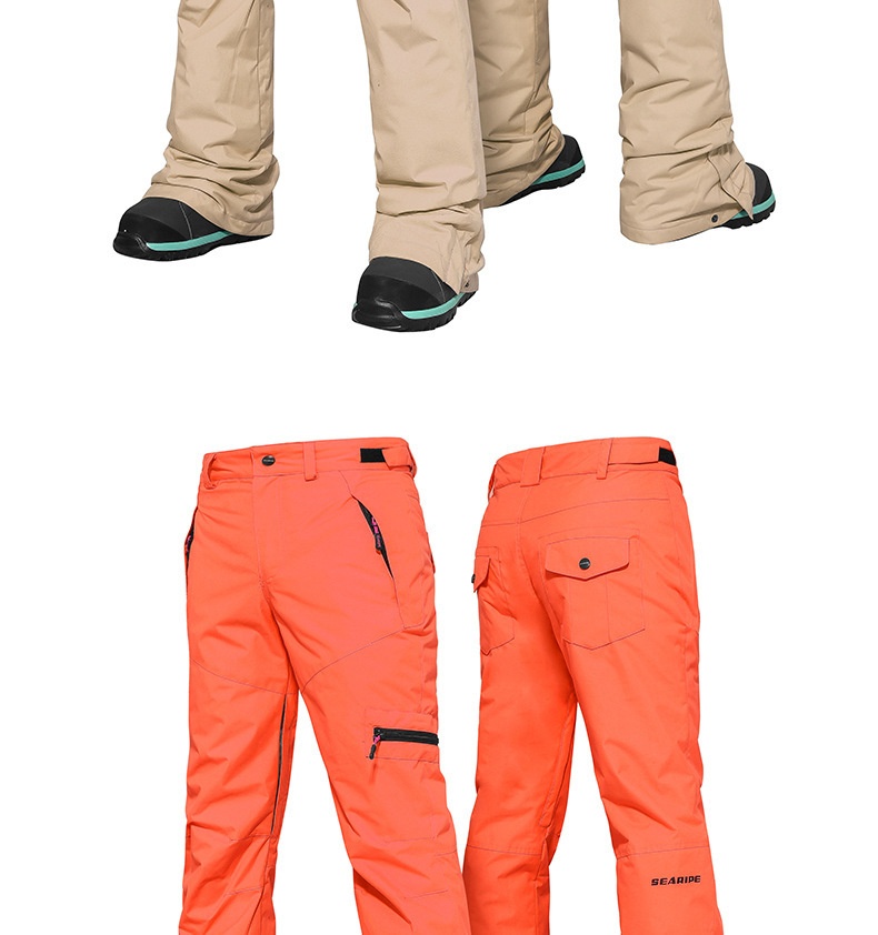 001 Snowy Style Double Board Snowboard Pants For Women And Men, Waterproof Windproof Warm Snow Pants, Slim Fit Ski Suit_voghion.com