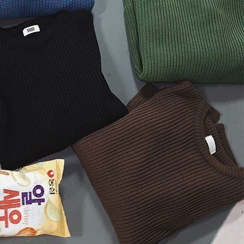 boy Boy Boy Round Neck Sweater Men 2025 New Autumn Winter Inner Layer Base Knitwear Loose Thickened Ins Korean Style Trendy_voghion.com