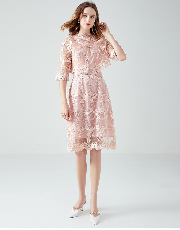 ChicShe Small Gown European And American Socialite Sweet Fairy Lace Dress Plus Size Autumn New Style_voghion.com