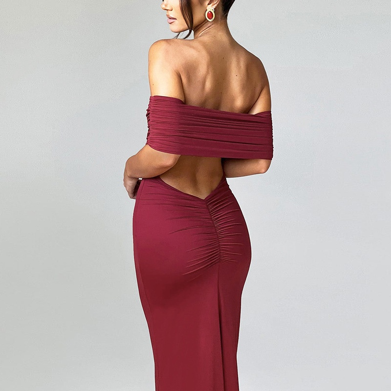ChicShe Sommerkleid 2025: Schulterfreies, rückenfreies, figurbetontes, langes und elegantes Bodycon-Kleid (Großhandel)_voghion.com