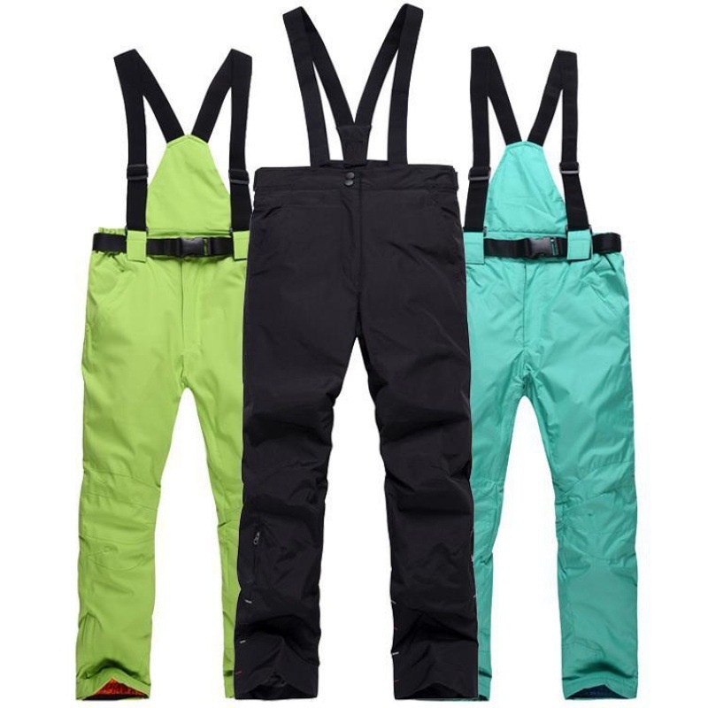 001 Salopette da sci per uomo e donna, invernale, antivento, in caldo cotone, con una o due tavole staccabili._voghion.com