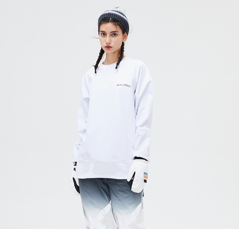 001 Bluza z kapturem, wiatroszczelna, wodoodporna, snowboardowa, narciarska, dla kobiet i mężczyzn, z okrągłym dekoltem, z kolorowym odblaskowym polarem, modne spodnie z szelkami_voghion.com