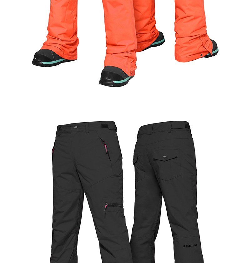 001 Snowy Style Double Board Snowboard Pants For Women And Men, Waterproof Windproof Warm Snow Pants, Slim Fit Ski Suit_voghion.com