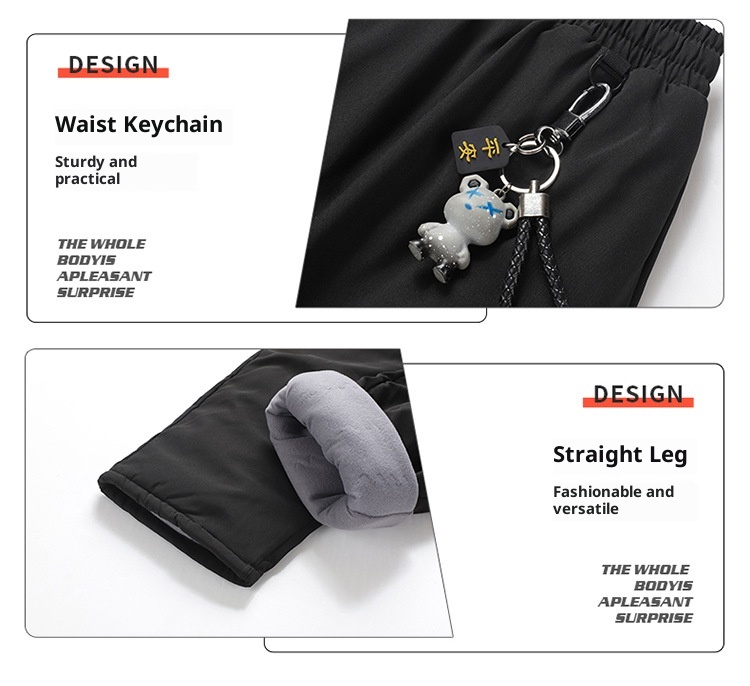 001 Northeast Harbin Snow Town Down Pants Warm Fleece Thickened Unisex Windproof Waterproof Cold-Proof Ski Gear_voghion.com